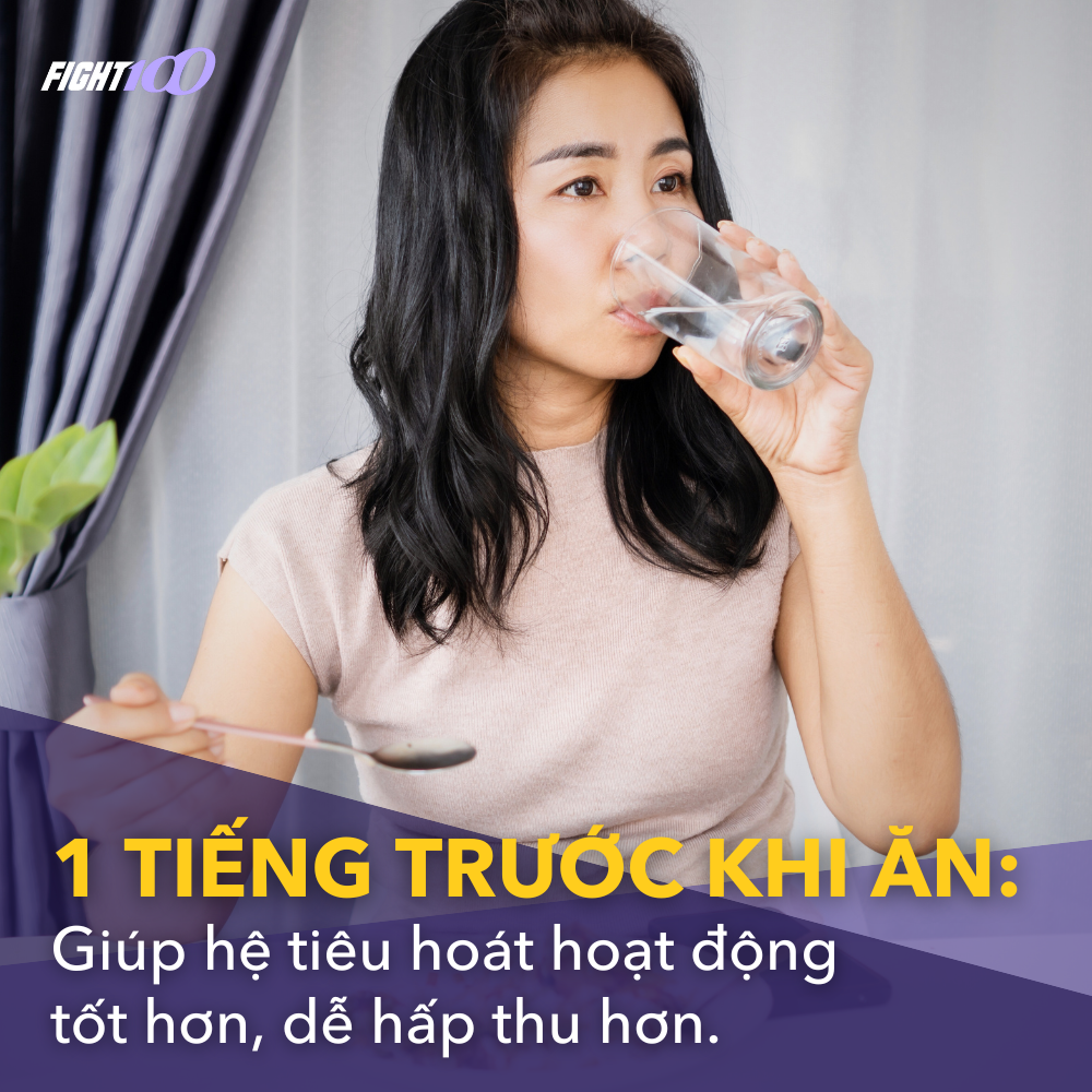 uống nước trước khi ăn