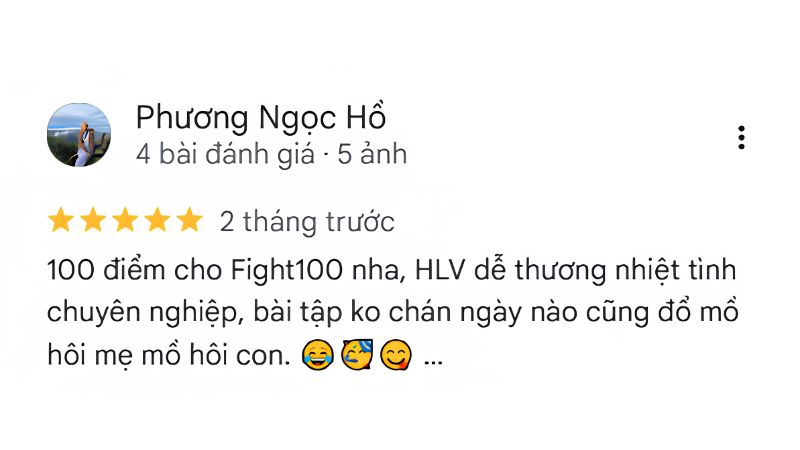 Cảm nhận của học viên dành cho Fight100