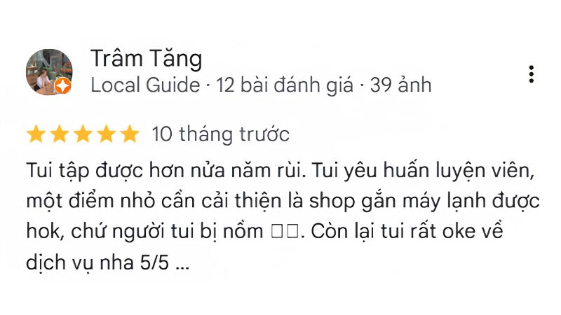 Review của học viên về Fight100