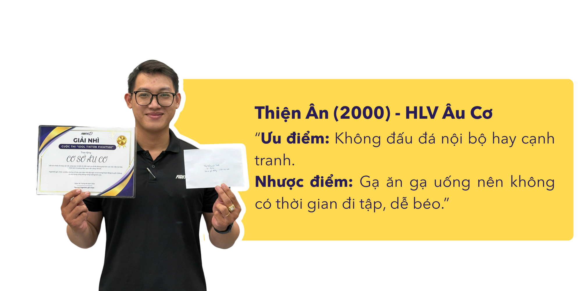 Nhân viên nói về Fight100