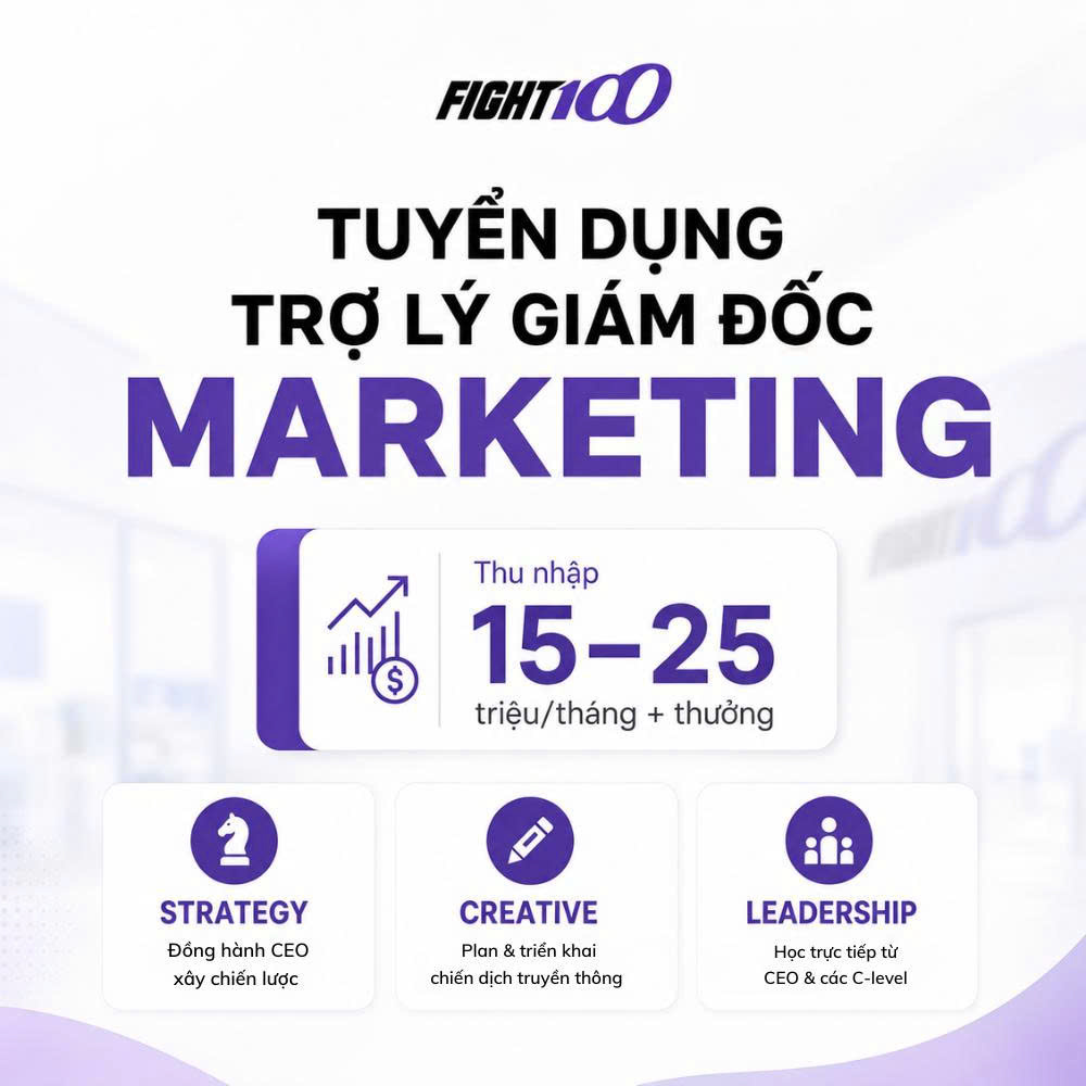 Tuyển dụng Trợ Lý Giám Đốc Marketing